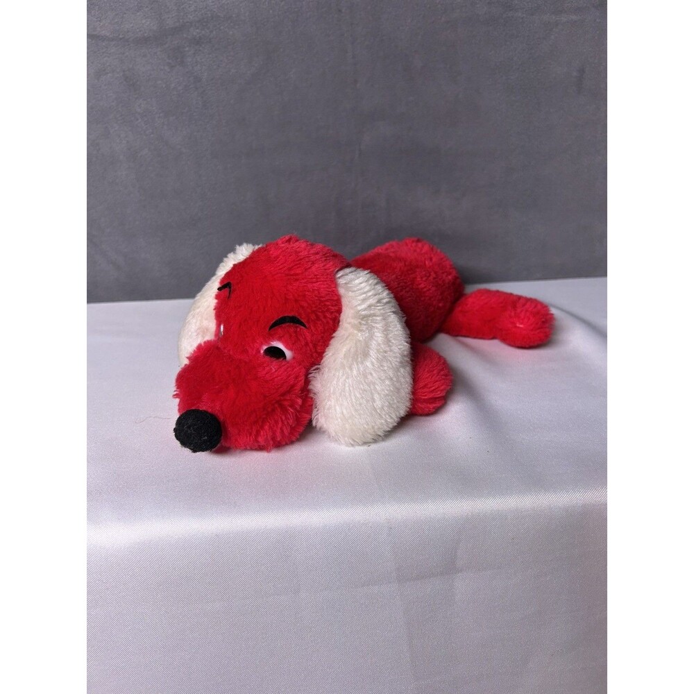 Vtg 1973 Dakin 12" DROOPER DOG Plush Nutshell Stuffed Puppy Red white Korea RARE